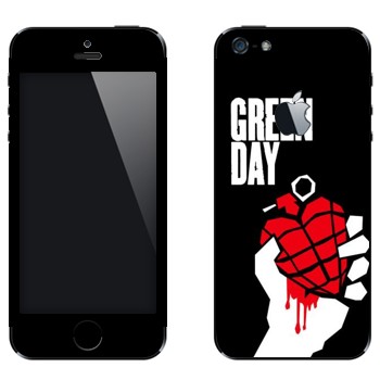 Виниловая наклейка «Группа Green Day» на телефон Apple iPhone 5