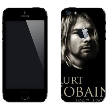 Виниловая наклейка «Курт Кобейн» на телефон Apple iPhone 5