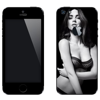 Виниловая наклейка «Меган Фокс» на телефон Apple iPhone 5
