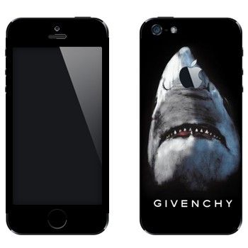 Виниловая наклейка «Акула Givenchy» на телефон Apple iPhone 5