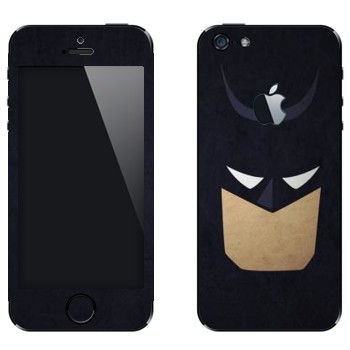 Виниловая наклейка «Бэтмэн рисованный» на телефон Apple iPhone 5