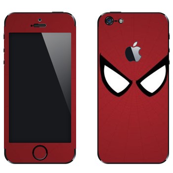 Виниловая наклейка «Человек-паук глаза» на телефон Apple iPhone 5