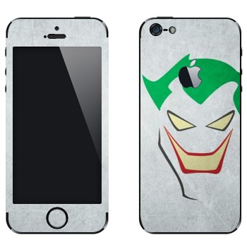 Виниловая наклейка «Джокер рисованный - Бэтмен» на телефон Apple iPhone 5