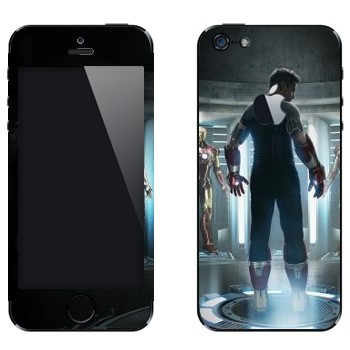 Виниловая наклейка «Железный человек 3» на телефон Apple iPhone 5