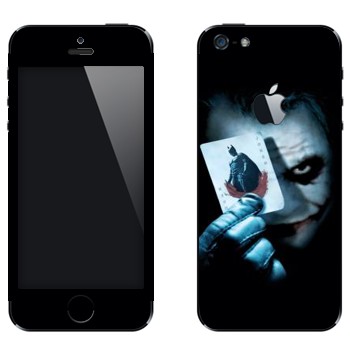 Виниловая наклейка «Джокер» на телефон Apple iPhone 5