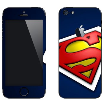 Виниловая наклейка «Супермэн» на телефон Apple iPhone 5