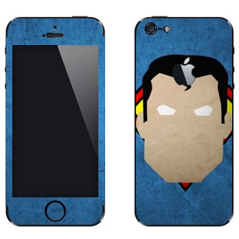 Виниловая наклейка «Супермен рисованный» на телефон Apple iPhone 5