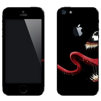 Виниловая наклейка «Веном - Человек-Паук» на телефон Apple iPhone 5