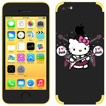   «Kitty - I love punk»   Apple iPhone 5C
