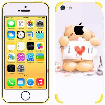   «  - I love You»   Apple iPhone 5C