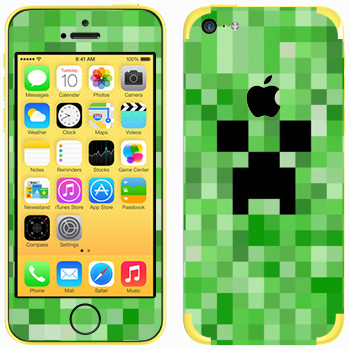   «Creeper face - Minecraft»   Apple iPhone 5C