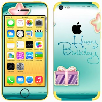   «Happy birthday»   Apple iPhone 5C