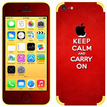   «Keep calm and carry on - »   Apple iPhone 5C