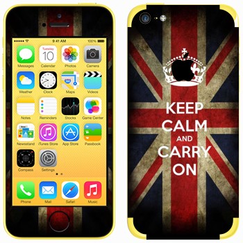   «Keep calm and carry on»   Apple iPhone 5C