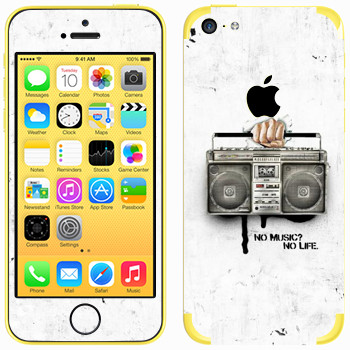   « - No music? No life.»   Apple iPhone 5C