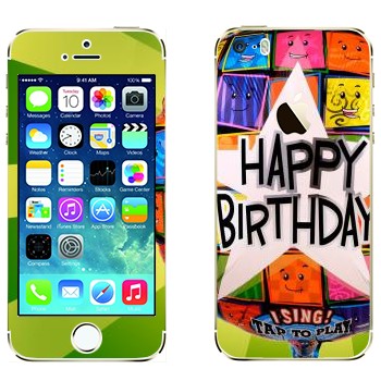   «  Happy birthday»   Apple iPhone 5S