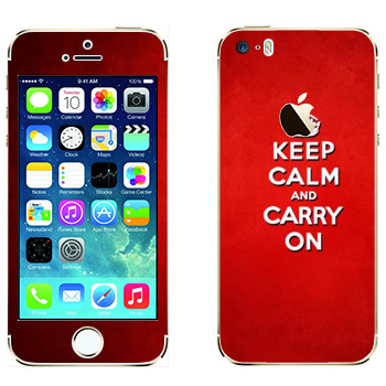  «Keep calm and carry on - »   Apple iPhone 5S