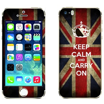   «Keep calm and carry on»   Apple iPhone 5S