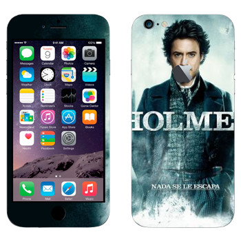 Виниловая наклейка «Роберт Дауни младший - Шерлок Холмс» на телефон Apple iPhone 6 Plus/6S Plus