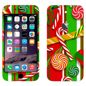Виниловая наклейка «Новогодние сладости» на телефон Apple iPhone 6 Plus/6S Plus