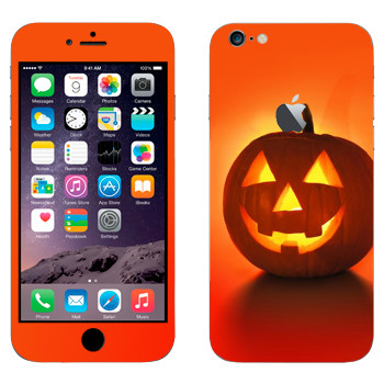 Виниловая наклейка «Тыква на Хэллоуин» на телефон Apple iPhone 6 Plus/6S Plus