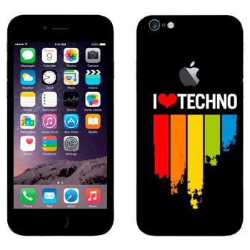   «I love techno»   Apple iPhone 6 Plus/6S Plus