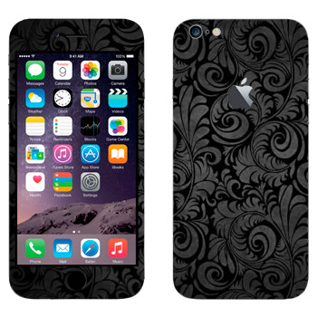 Виниловая наклейка «Черная хохлома» на телефон Apple iPhone 6 Plus/6S Plus