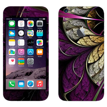 Виниловая наклейка «Цветок фиолетовый» на телефон Apple iPhone 6 Plus/6S Plus
