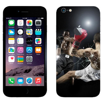 Виниловая наклейка «Бокс нокаут» на телефон Apple iPhone 6 Plus/6S Plus