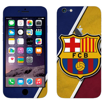 Виниловая наклейка «ФК Барселона логотип» на телефон Apple iPhone 6 Plus/6S Plus