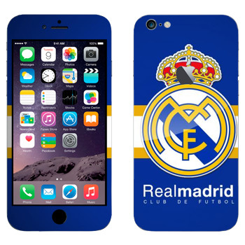 Виниловая наклейка «ФК Реал Мадрид» на телефон Apple iPhone 6 Plus/6S Plus