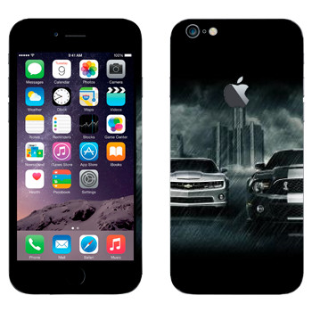 Виниловая наклейка «Mustang GT» на телефон Apple iPhone 6 Plus/6S Plus