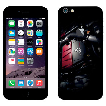 Виниловая наклейка «Двигатель Mitsubishi» на телефон Apple iPhone 6 Plus/6S Plus