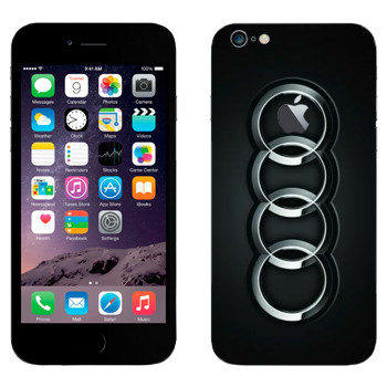 Виниловая наклейка «Логотип AUDI» на телефон Apple iPhone 6 Plus/6S Plus