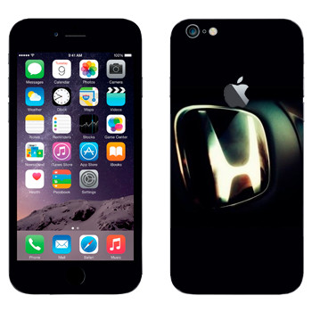 Виниловая наклейка «Логотип Honda на руле» на телефон Apple iPhone 6 Plus/6S Plus