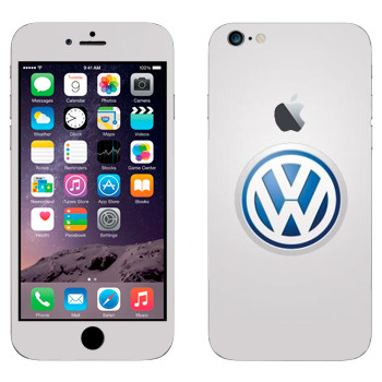Виниловая наклейка «Логотип Фольксваген» на телефон Apple iPhone 6 Plus/6S Plus