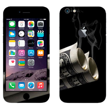 Виниловая наклейка «Двустволка валютная» на телефон Apple iPhone 6 Plus/6S Plus