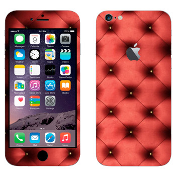Виниловая наклейка «Красная обивка» на телефон Apple iPhone 6 Plus/6S Plus
