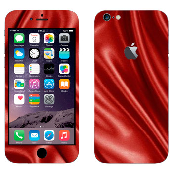Виниловая наклейка «Красная шелковая ткань» на телефон Apple iPhone 6 Plus/6S Plus