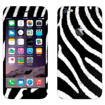 Виниловая наклейка «Шкура зебры» на телефон Apple iPhone 6 Plus/6S Plus