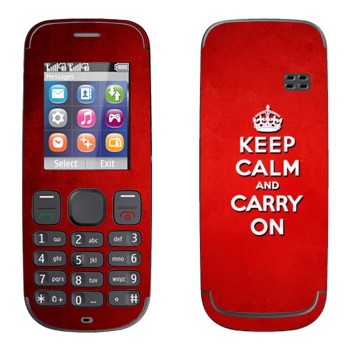   «Keep calm and carry on - »   Nokia 100, 101