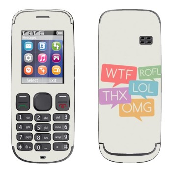   «WTF, ROFL, THX, LOL, OMG»   Nokia 100, 101