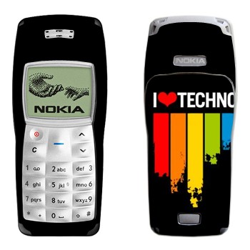   «I love techno»   Nokia 1100, 1101