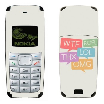   «WTF, ROFL, THX, LOL, OMG»   Nokia 1110, 1112