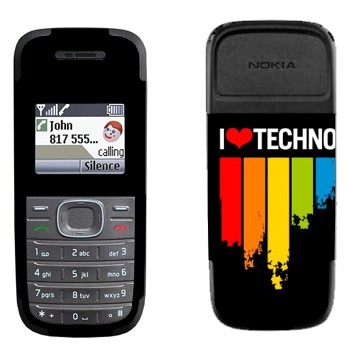   «I love techno»   Nokia 1200, 1208