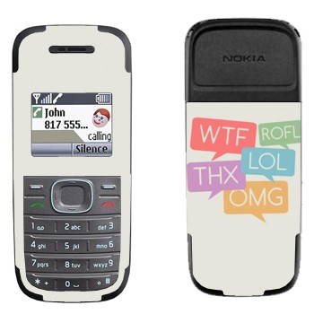   «WTF, ROFL, THX, LOL, OMG»   Nokia 1200, 1208