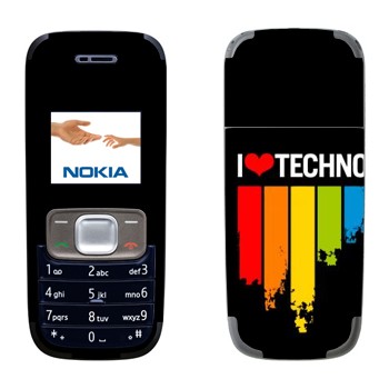   «I love techno»   Nokia 1209