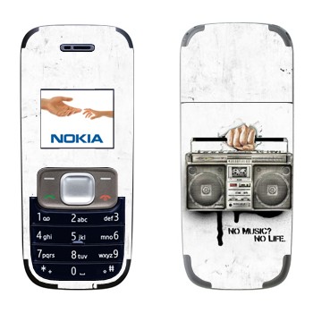   « - No music? No life.»   Nokia 1209