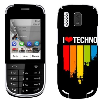   «I love techno»   Nokia 202 Asha