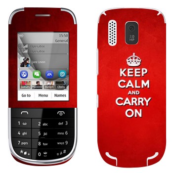   «Keep calm and carry on - »   Nokia 203 Asha